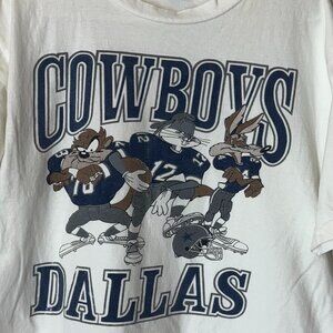 Vintage 90's Graphic T-shirt - Cowboys Looney Tunes